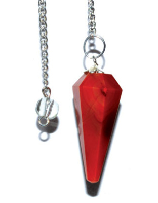 6-sided Red Carnelian pendulum