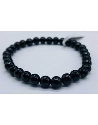 6mm Tourmaline, Black bracelet