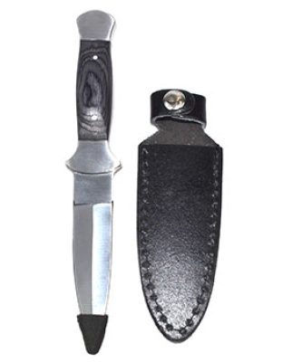7 1/2" Black wood handle athame