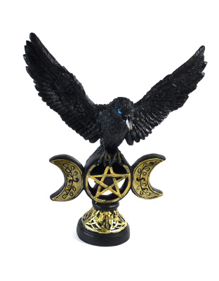 7 1/4" Flying Crow on Pentagram