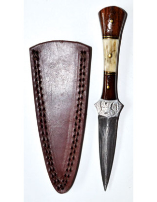 7" Baby Stag Damascus athame