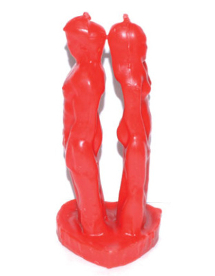 7" Red Separation candle