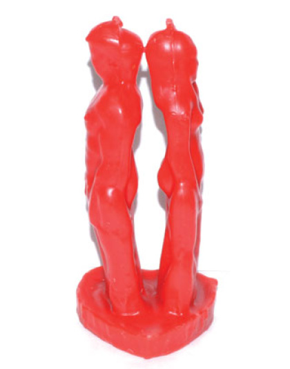 7" Red Separation candle