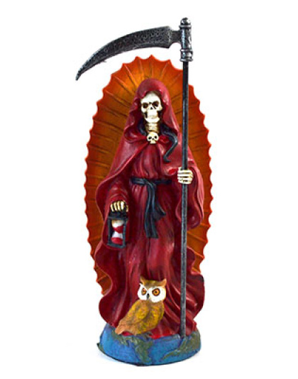 7" Santa Muerte red