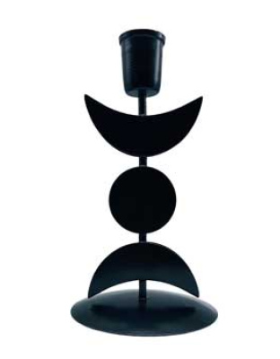 7" Triple Moon candle holder