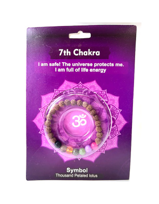 7th Chakra Rudraksha bracelet