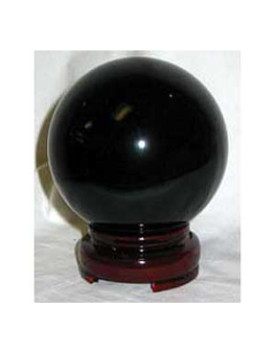 80mm Black gazing ball