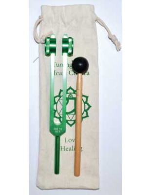 8 1/2" Heart (green) tuning fork