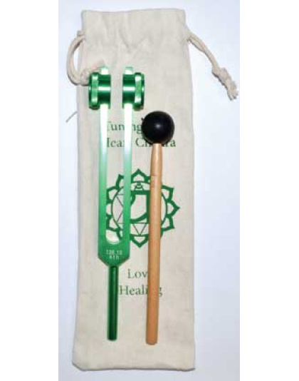 8 1/2" Heart (green) tuning fork