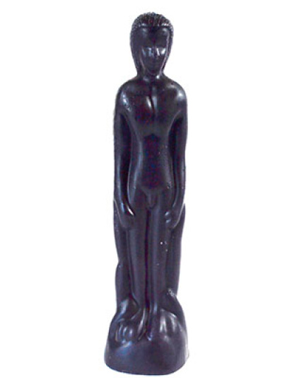 8" Black Male candle