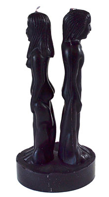 8" Black Separation candle