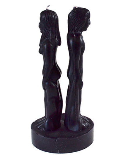 8" Black Separation candle
