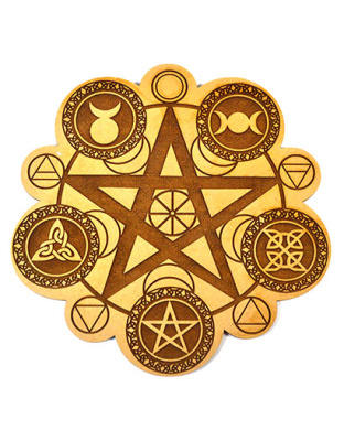 8" Pagan crystal grid