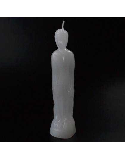 8" White Male candle
