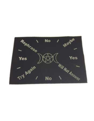 8"x12" Triple Moon Pentagram pendulum mat (slight imperfection)