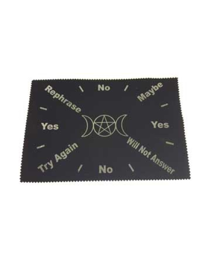 8"x12" Triple Moon Pentagram pendulum mat (slight imperfection)
