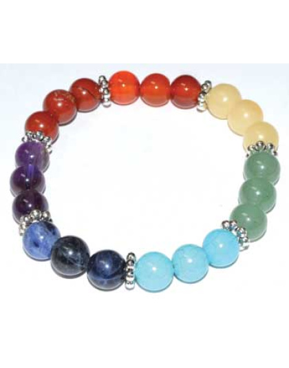 8mm 7 Chakra Flower