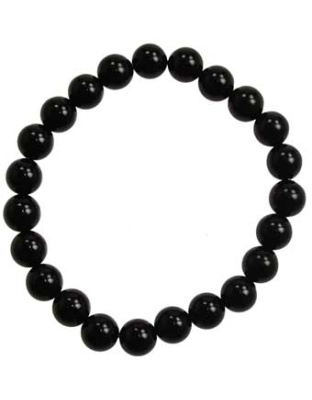 8mm Black Onyx (natural agate dyed) bracelet