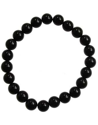 8mm Black Onyx (natural agate dyed) bracelet