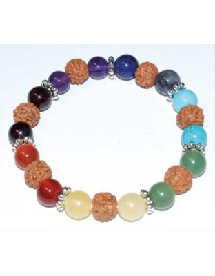 8mm Chakra & Rudraksha