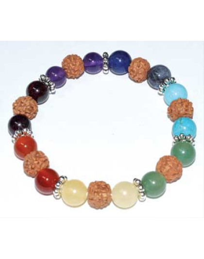 8mm Chakra & Rudraksha