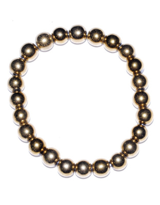 8mm Gold plated Hematite bracelet