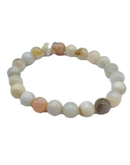 8mm Moonstone, Multi bracelet