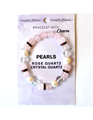 8mm Rose Quartz/ Quartz