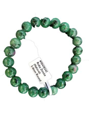 8mm Ruby Zoisite bracelet
