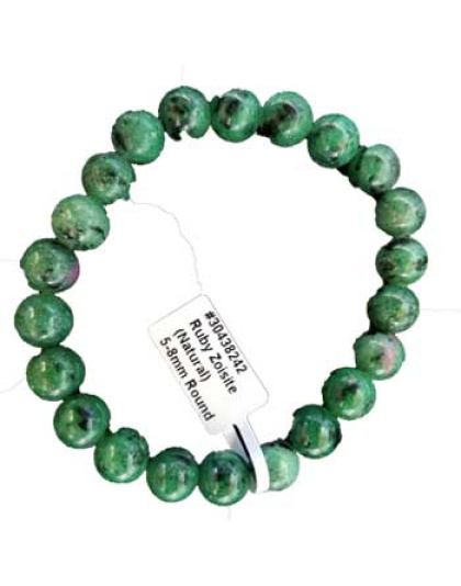 8mm Ruby Zoisite bracelet