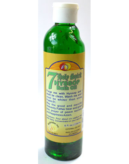 8oz 7 Holy Spirit Hyssop bath oil