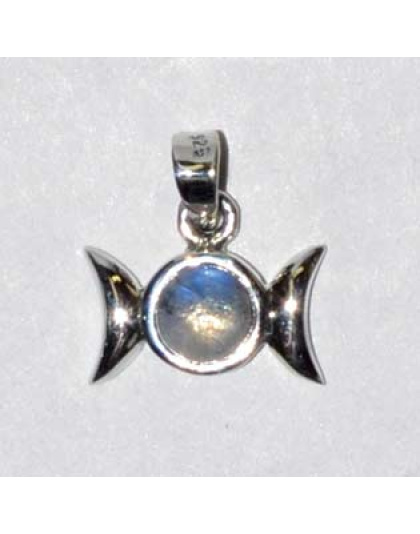 9/16" Triple Goddess Moonstone sterling
