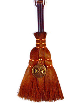 9 1/2" Celtic Triple Goddess broom