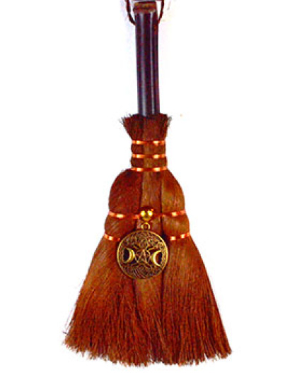 9 1/2" Celtic Triple Goddess broom