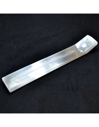 9 3/4" Selenite incense holder