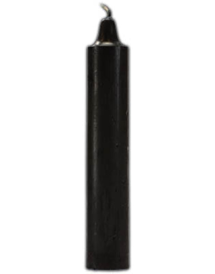 9" Black pillar candles