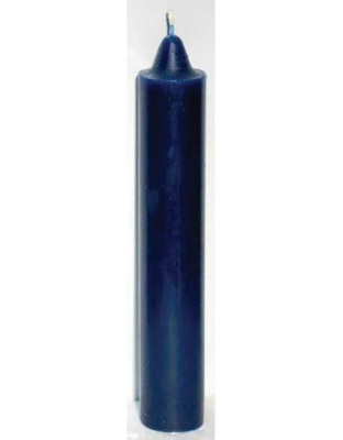 9" Blue pillar candles