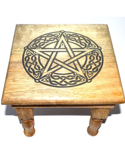9"x 9"x 8" Pentagram altar table