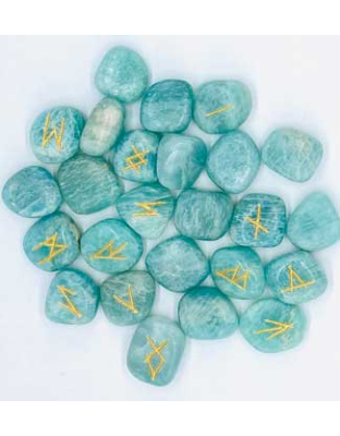Amazonite rune set