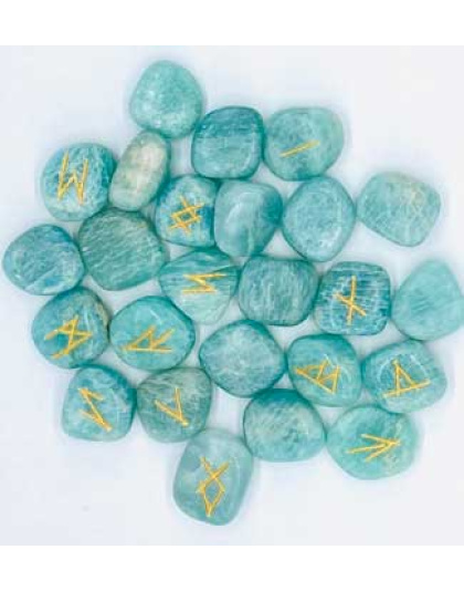 Amazonite rune set