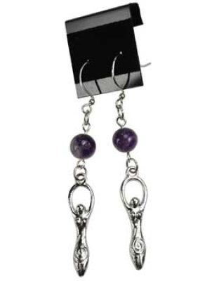 Amethyst Goddess earrings