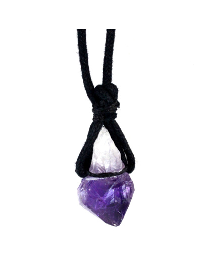 Amethyst W/ cord necklace
