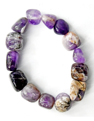 Amethyst, Chevron Nugget bracelet