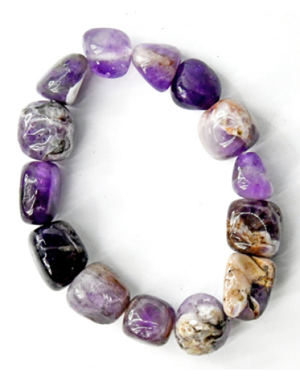 Amethyst, Chevron Nugget bracelet