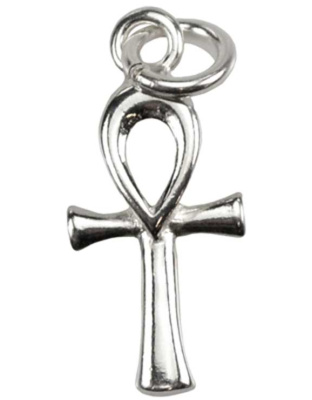 Ankh  sterling silver 1/2" x 5/8"