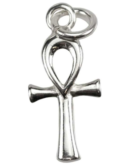 Ankh  sterling silver 1/2" x 5/8"