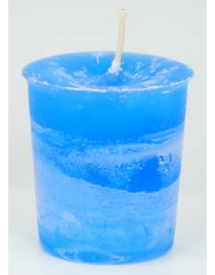 Ascended Masters & Guides Herbal votive - light blue