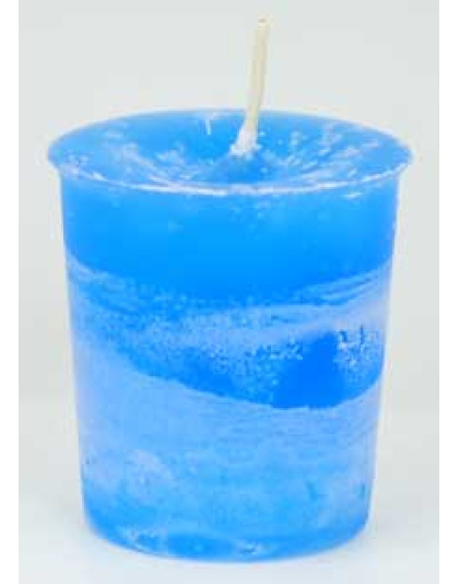 Ascended Masters & Guides Herbal votive - light blue