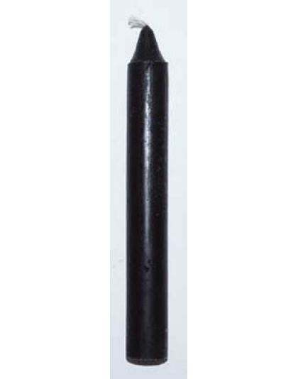 Black 6" household candle