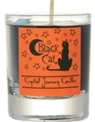 Black Cat soy votive candle